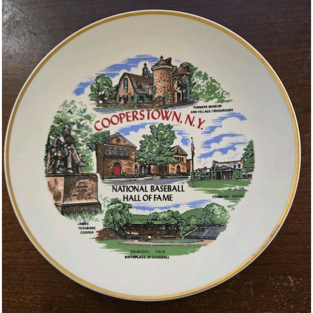 Vintage Cooperstown National Basebsll Hall Of Fame Plate 7.25"
